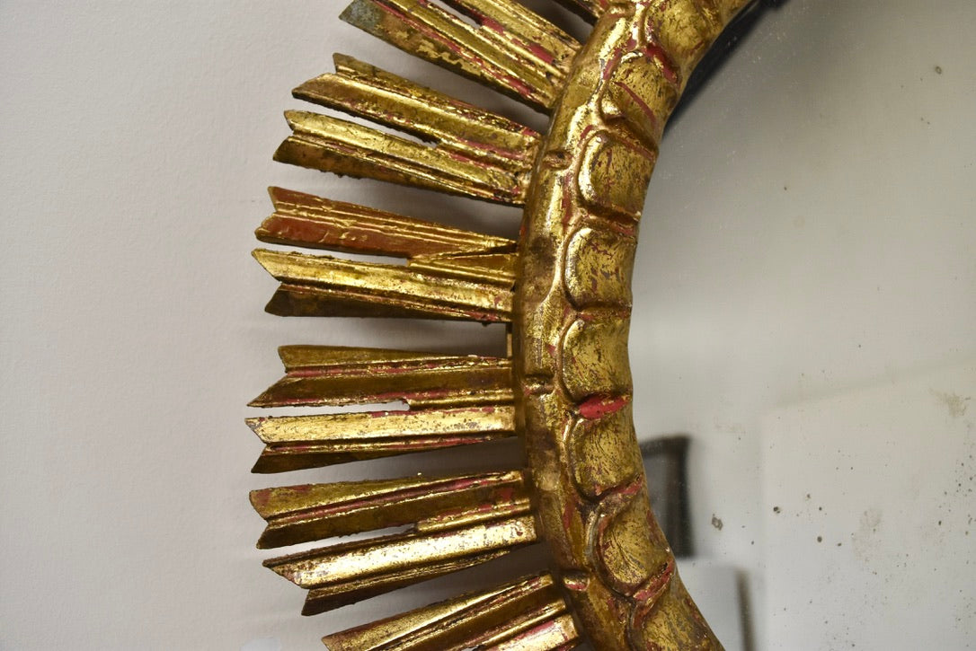 Vintage Giltwood Sunburst Mirror