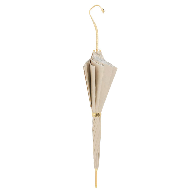 Romantic Umbrella with Jeweled Brass Handle