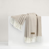 Italian Dune Herringbone Throw