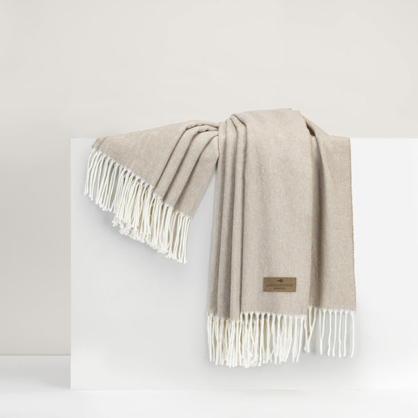 Italian Dune Herringbone Throw