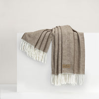Italian Barnwood Herringbone Throw
