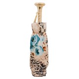 Floral & Cheetah Marquise Folding Italian Umbrella