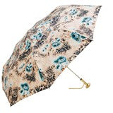 Floral & Cheetah Marquise Folding Italian Umbrella