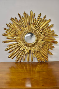 Double Sunburst Convex Mirror