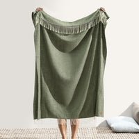 Hunter Italian Herringbone Throw