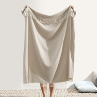 Italian Dune Herringbone Throw