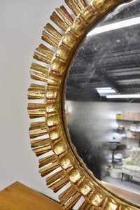 Vintage Giltwood Sunburst Mirror