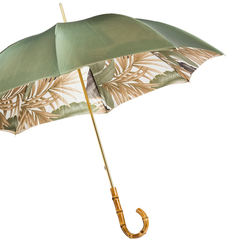 Tropical Umbrella with Bamboo Handle
