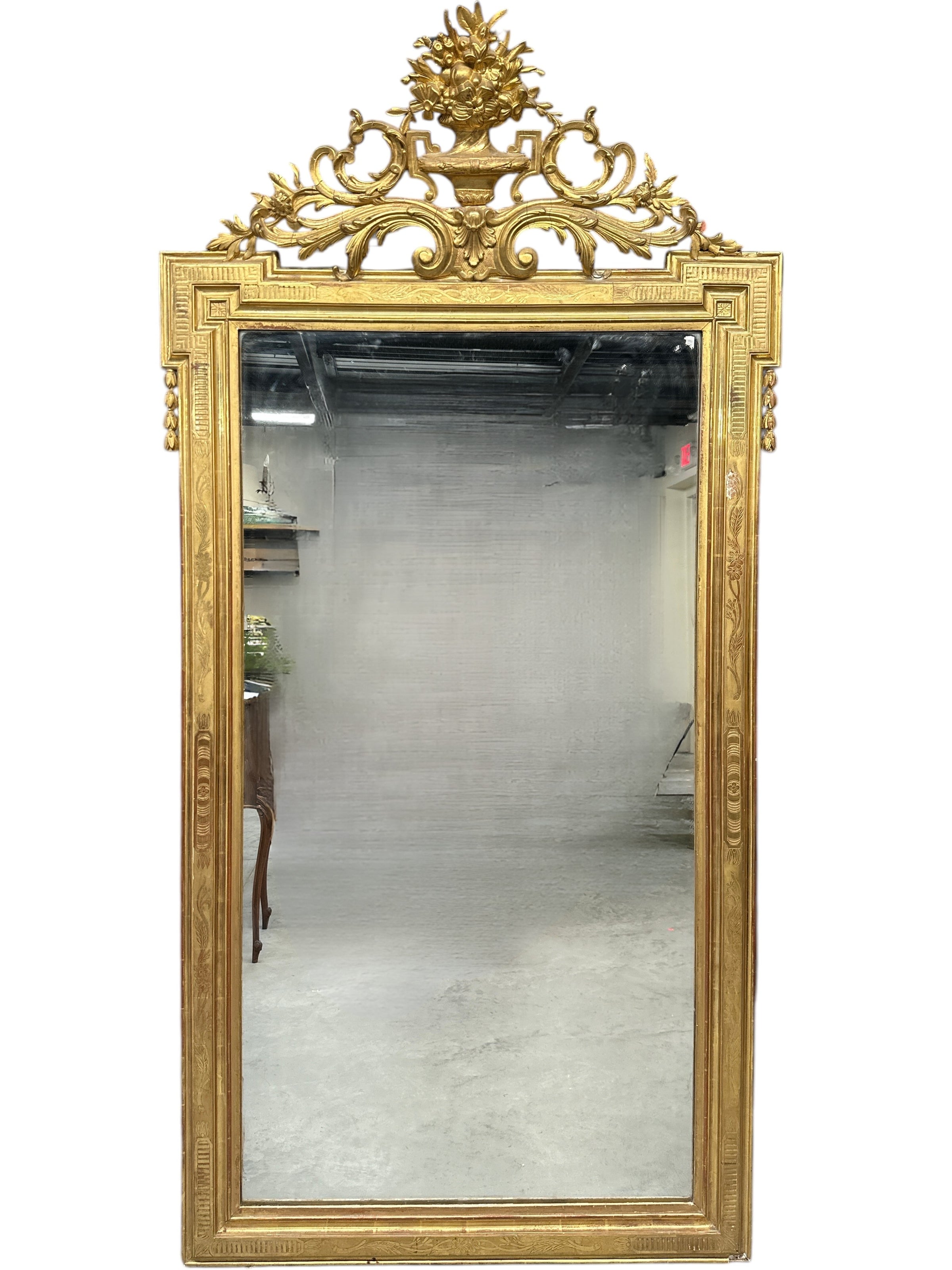 Tall Giltwood Mirror