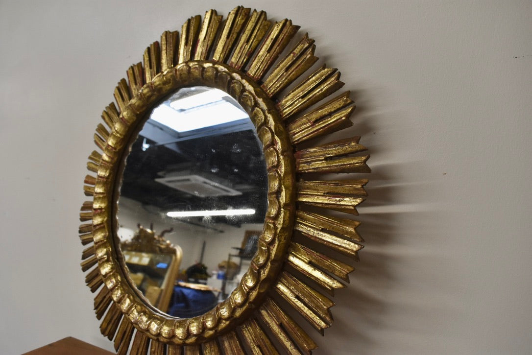 Vintage Giltwood Sunburst Mirror