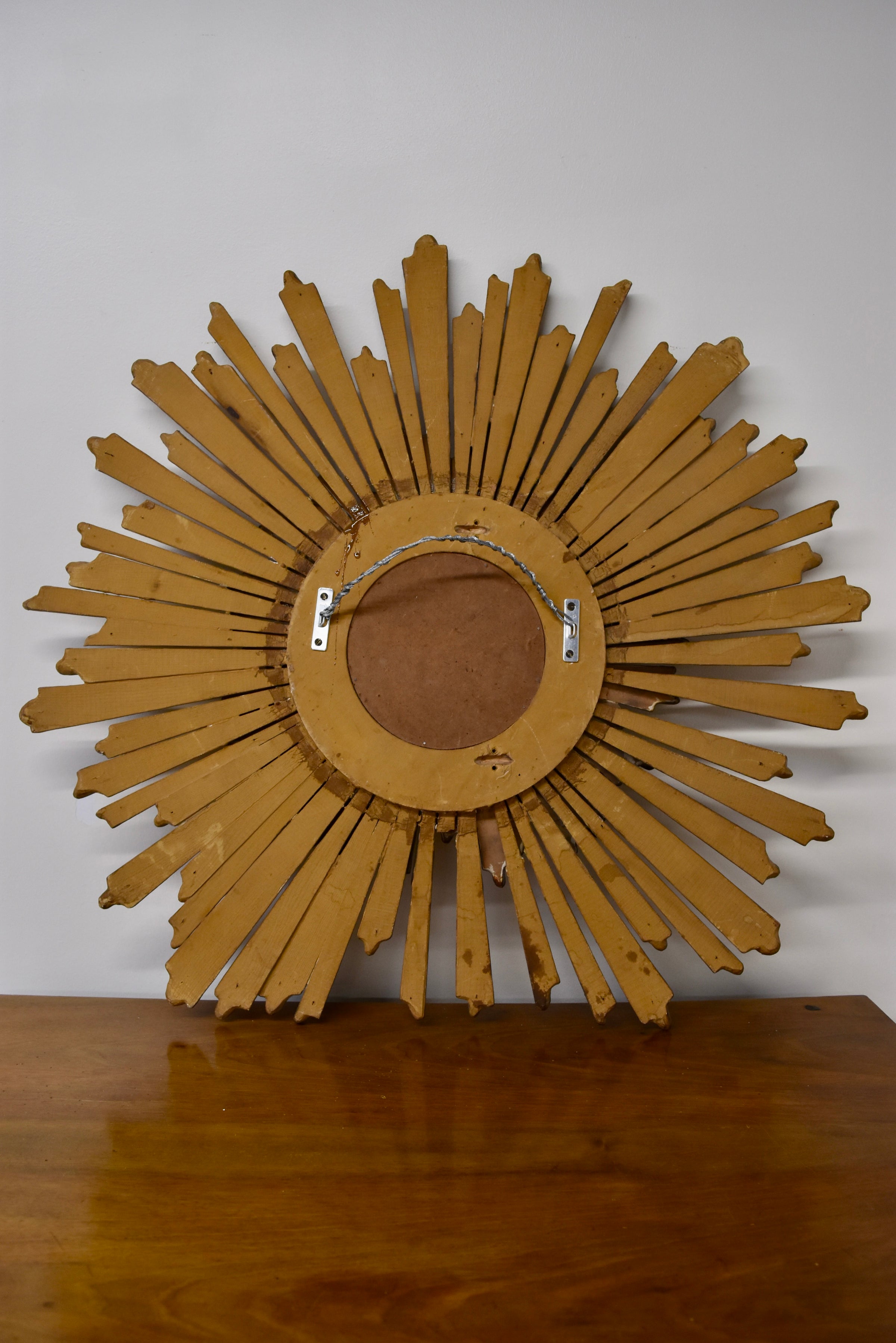 Double Sunburst Convex Mirror