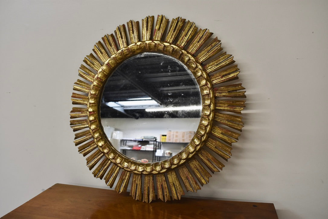 Vintage Giltwood Sunburst Mirror