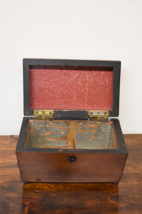 English Mahogany Tea Caddy Box