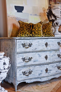 19th Century Painted Blue Chest from South of France