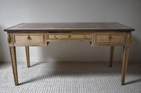 Louis XVI Bleached Desk with Brass Inlays