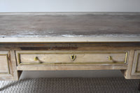 Louis XVI Bleached Desk with Brass Inlays