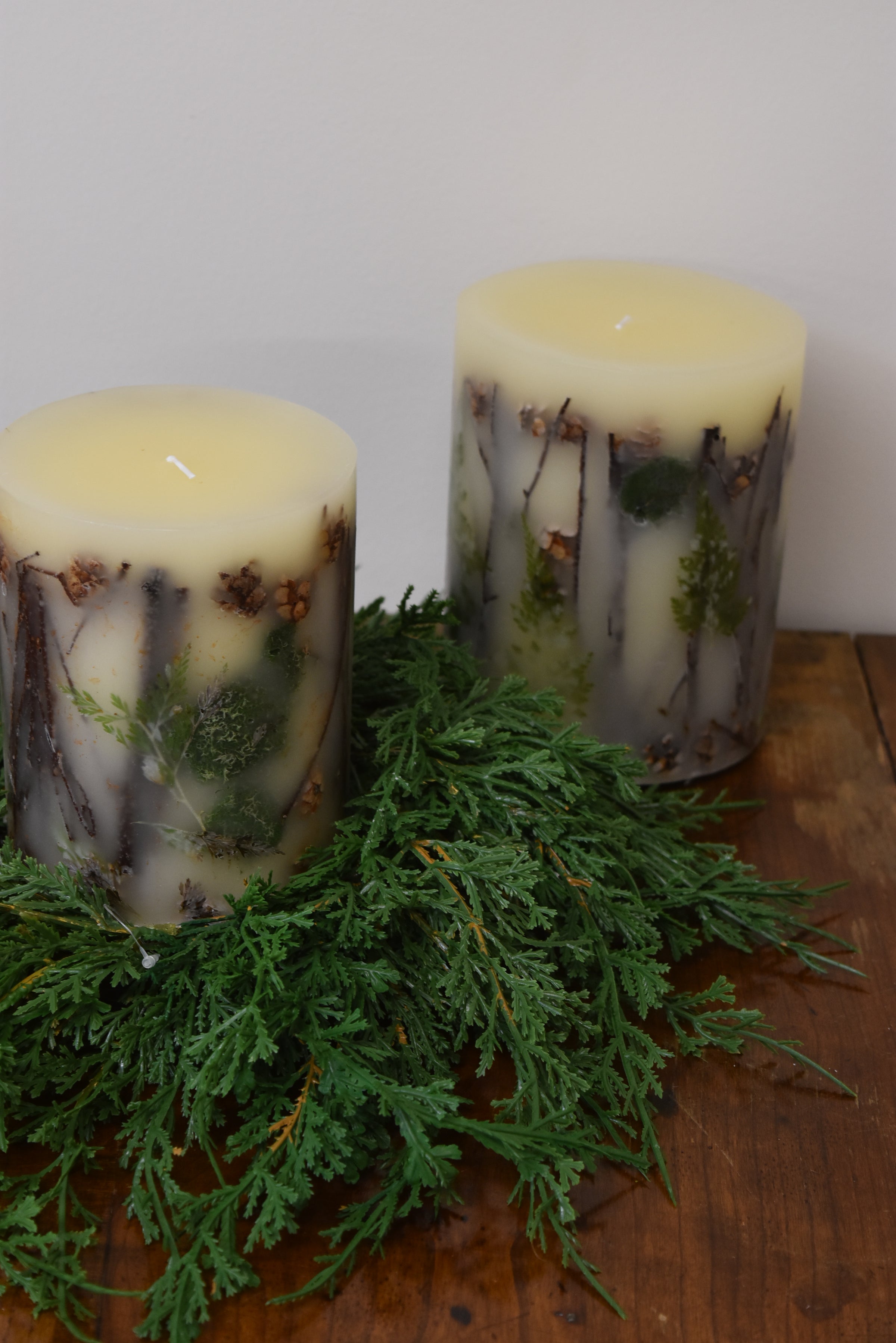 Small Pillar Forest Botanical Candle