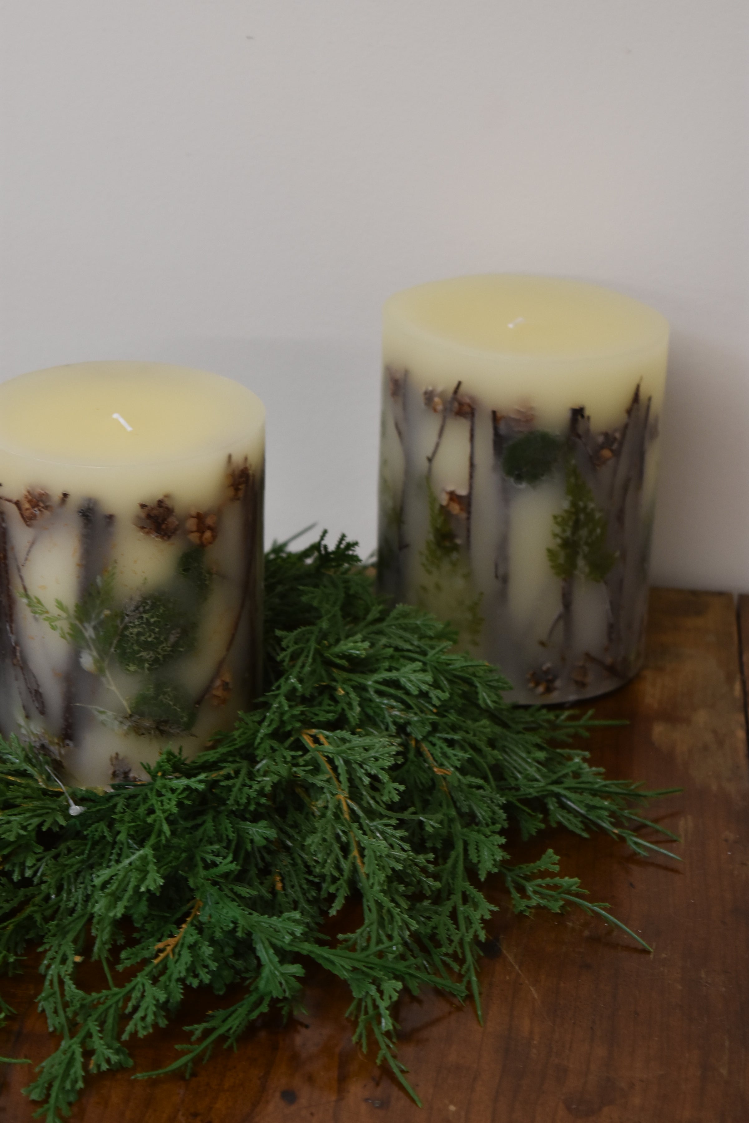 Small Pillar Forest Botanical Candle