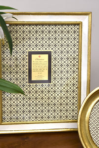 8" x 10" Classico White Florentine Frame