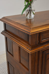 French Walnut Louis XIV Two Door Buffet