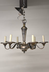 Vintage Silvered Bronze Chandelier