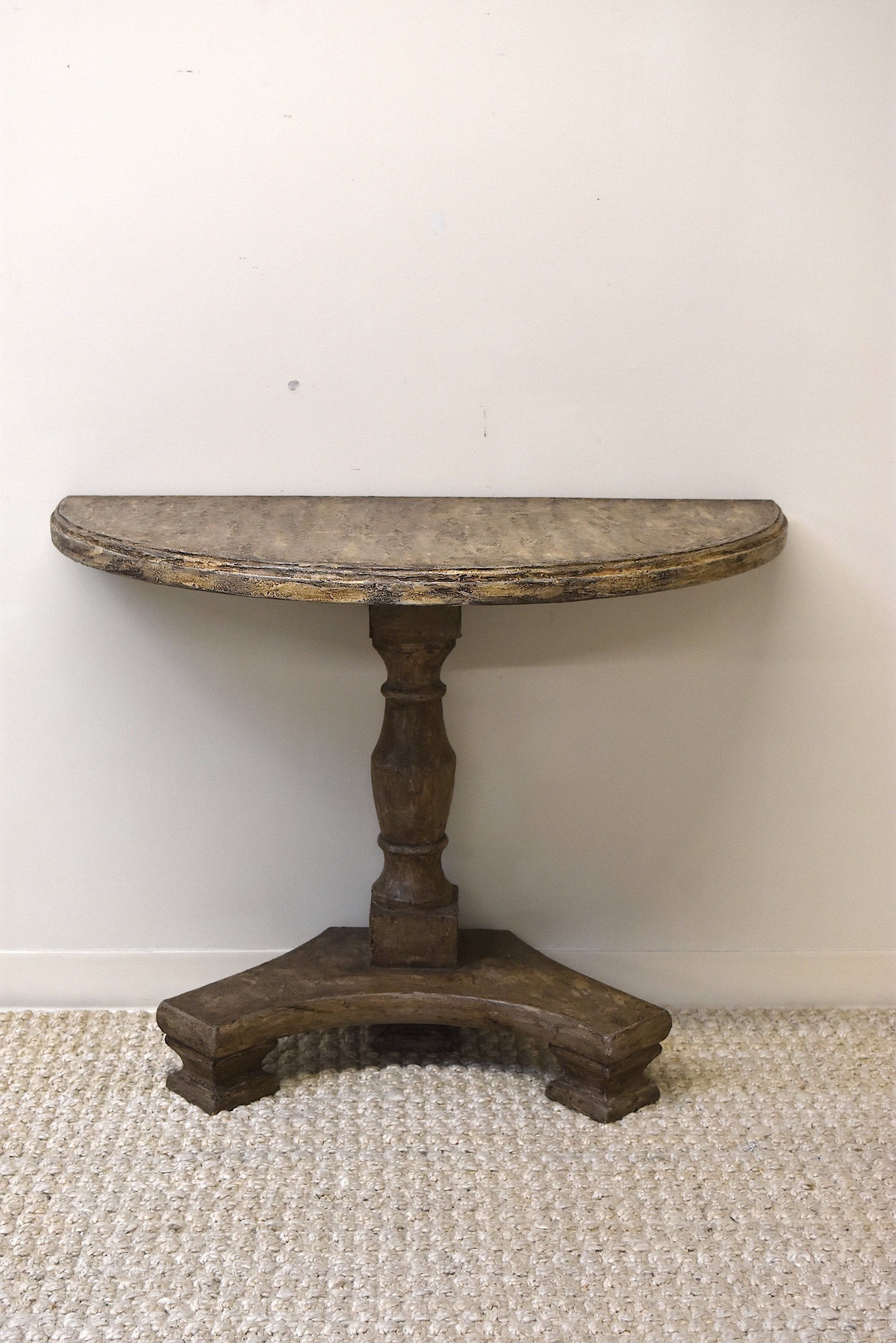 Vintage Painted Demilune