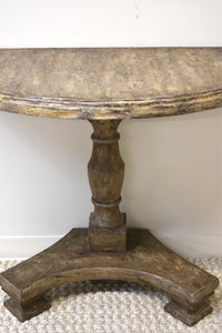 Vintage Painted Demilune