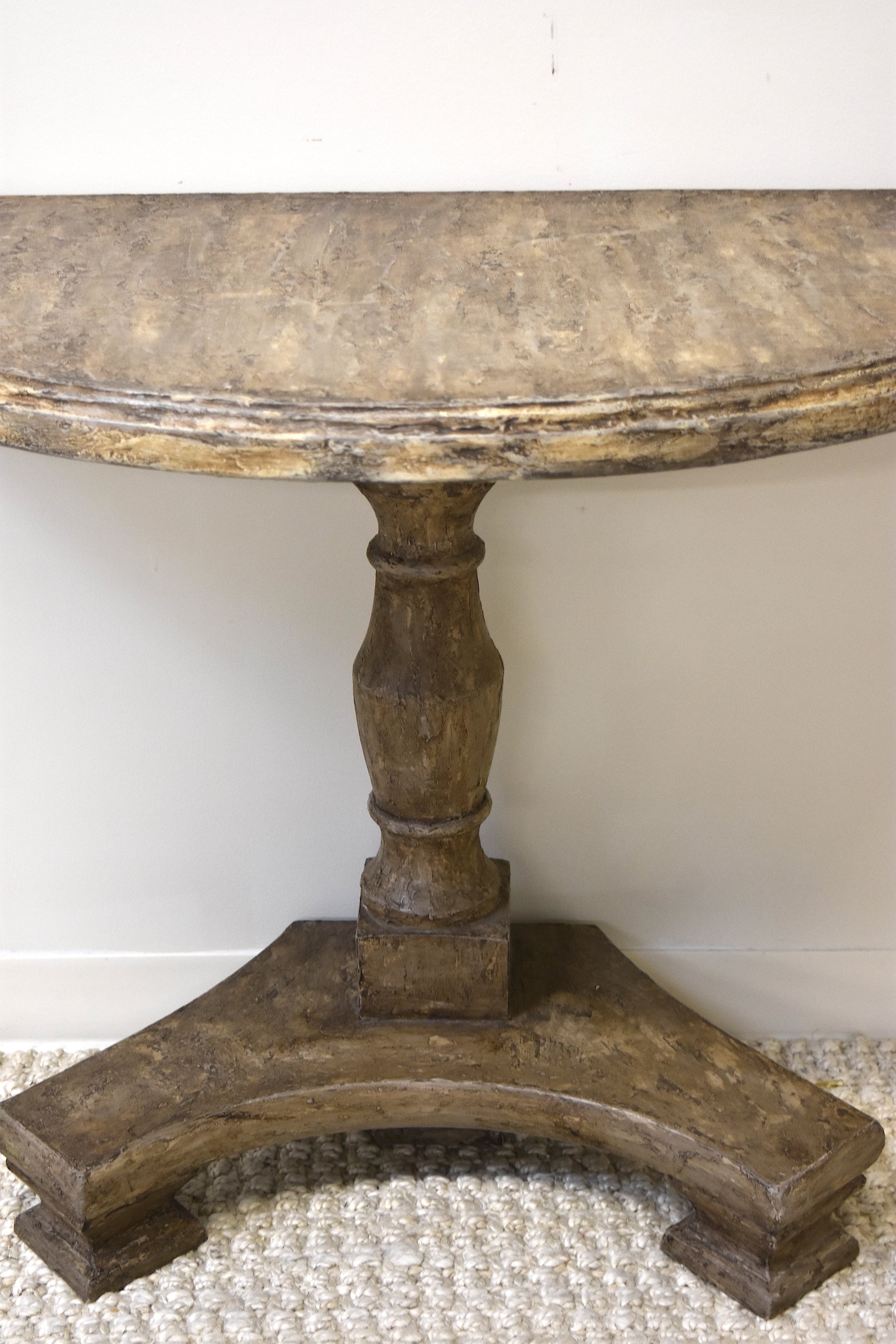 Vintage Painted Demilune