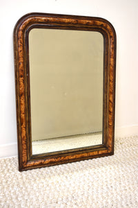 Louis Philippe Burl Wood Mirror