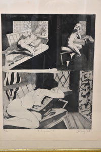 Black and White Signed Conroy Painting