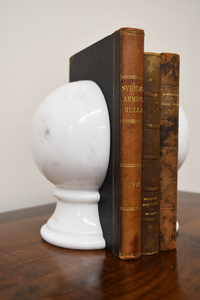 Pair of Marble Sphere Bookends