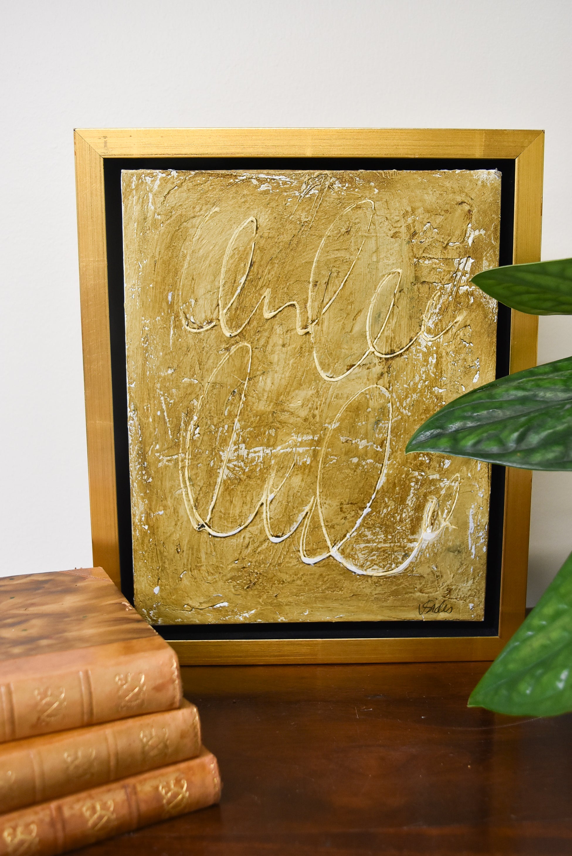 Gold Abstract by Vicki Sides