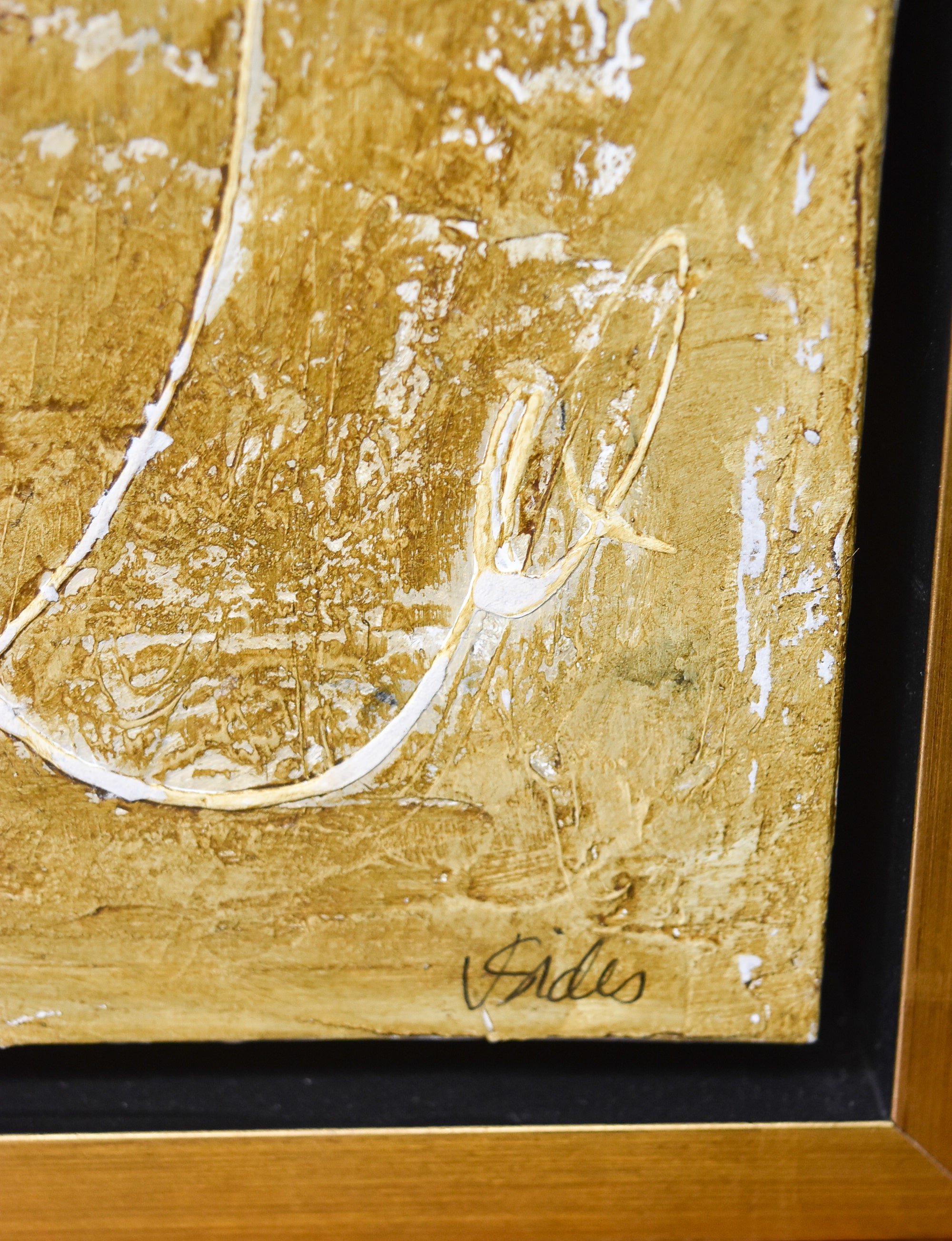 Gold Abstract by Vicki Sides