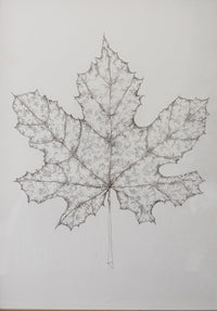 Monochromatic Leaf Sketch No.3 by Melody Trivisone