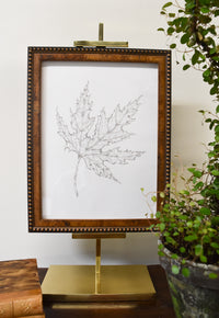 Monochromatic Leaf Sketch No.1 by Melody Trivisone