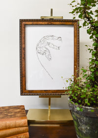 Monochromatic Leaf Sketch No.7 by Melody Trivisone