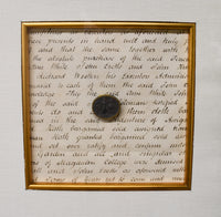 Framed Basalt Intaglios