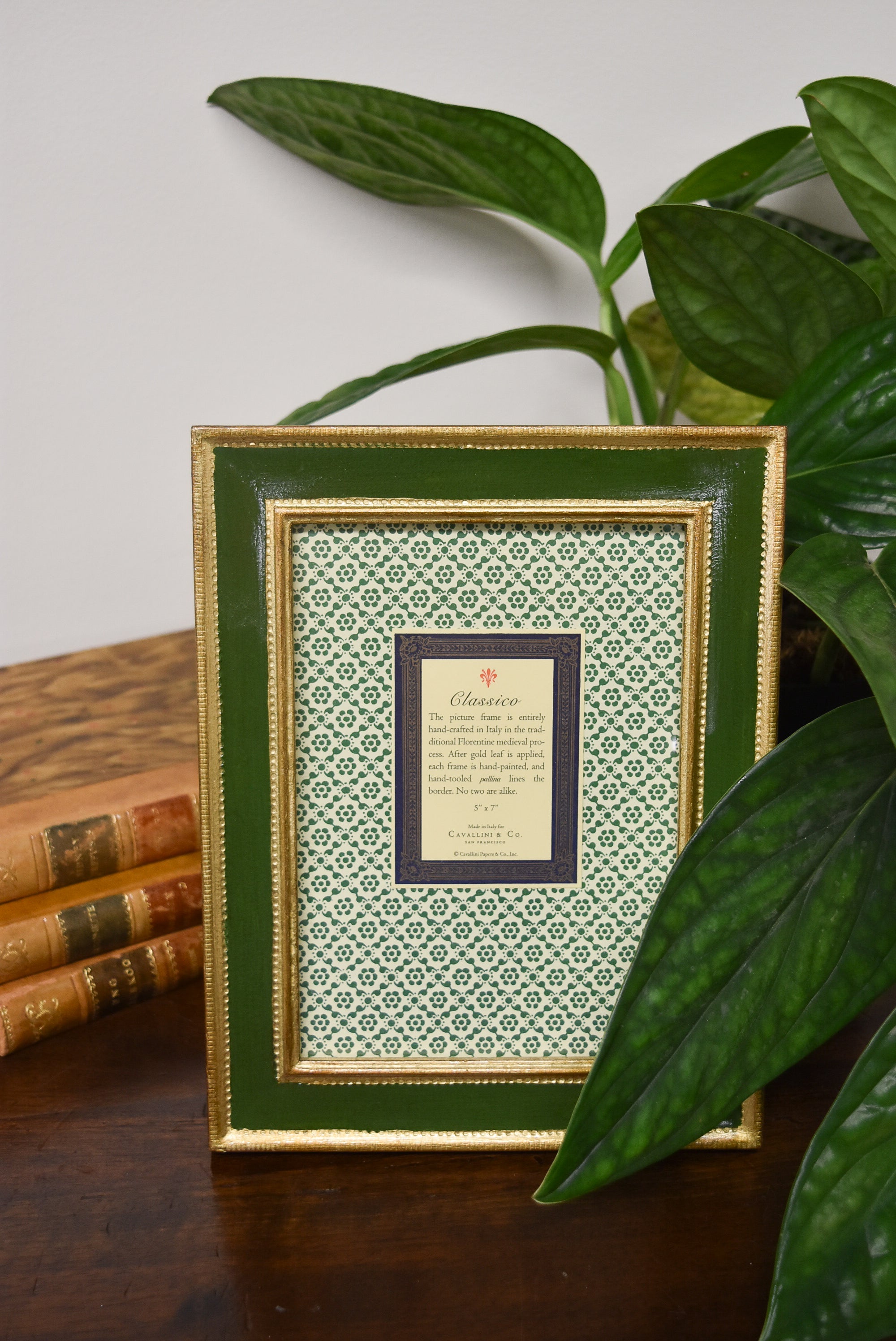 5" x 7" Green Classico Florentine Frame