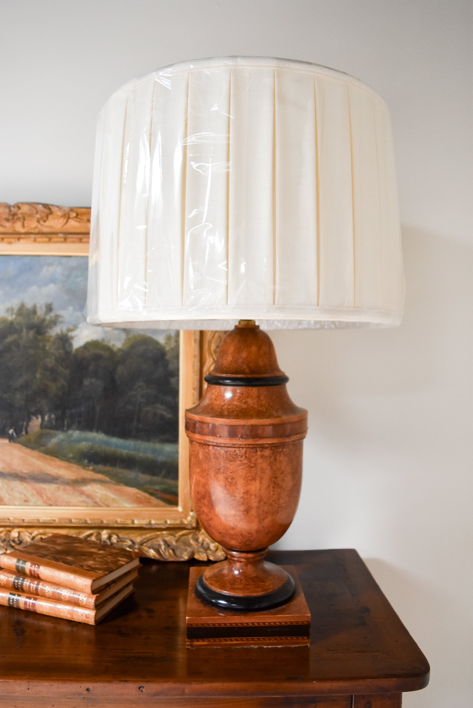 Burl Wood Table Lamp