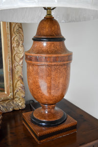 Burl Wood Table Lamp
