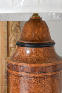 Burl Wood Table Lamp