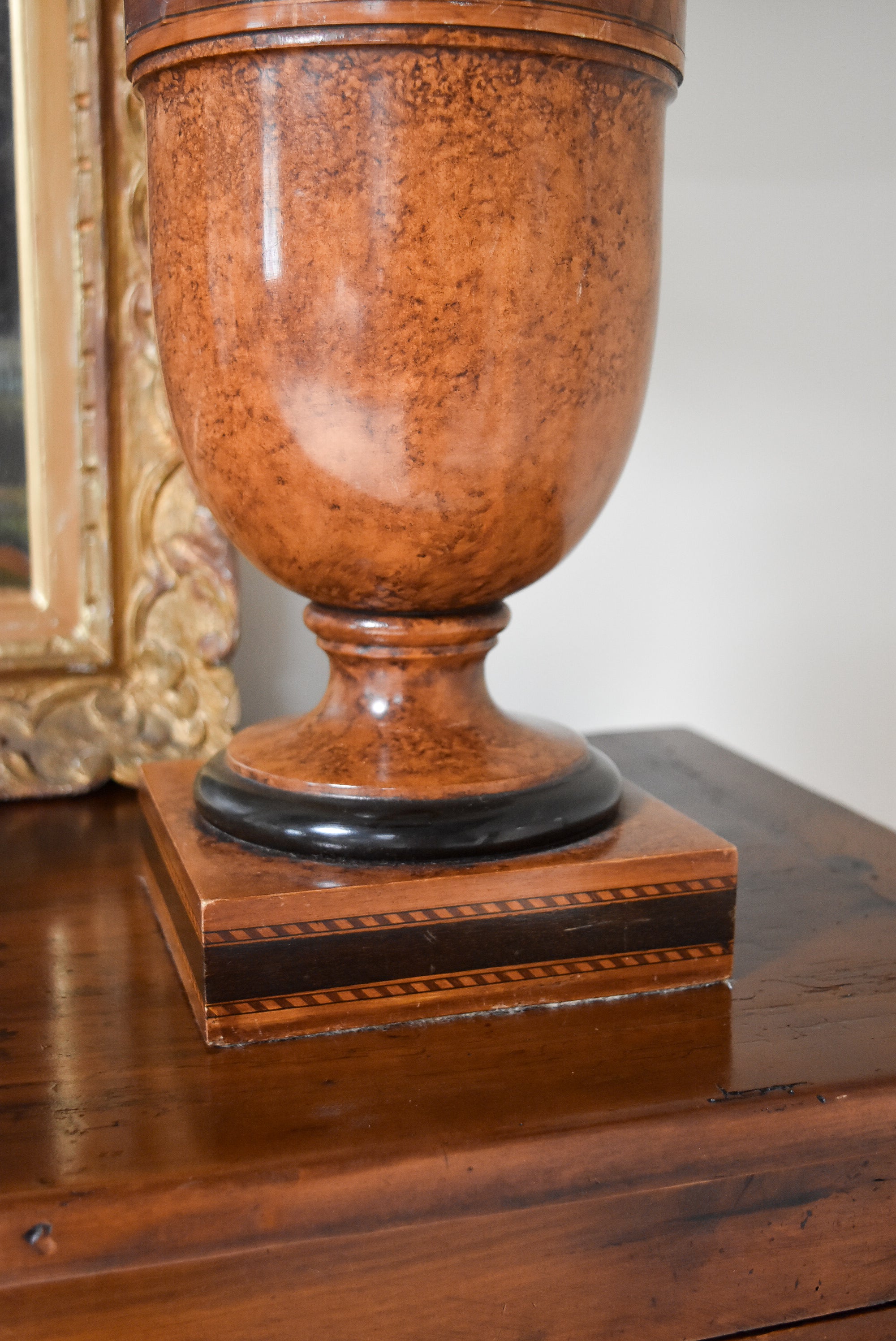 Burl Wood Table Lamp