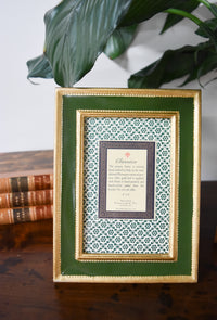 4" x 6" Green Classico Florentine Frame