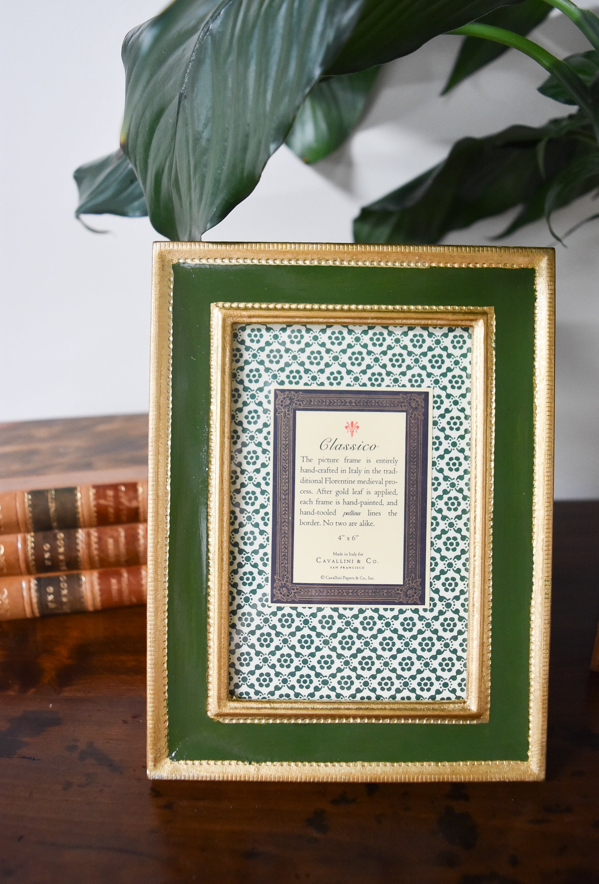 4" x 6" Green Classico Florentine Frame