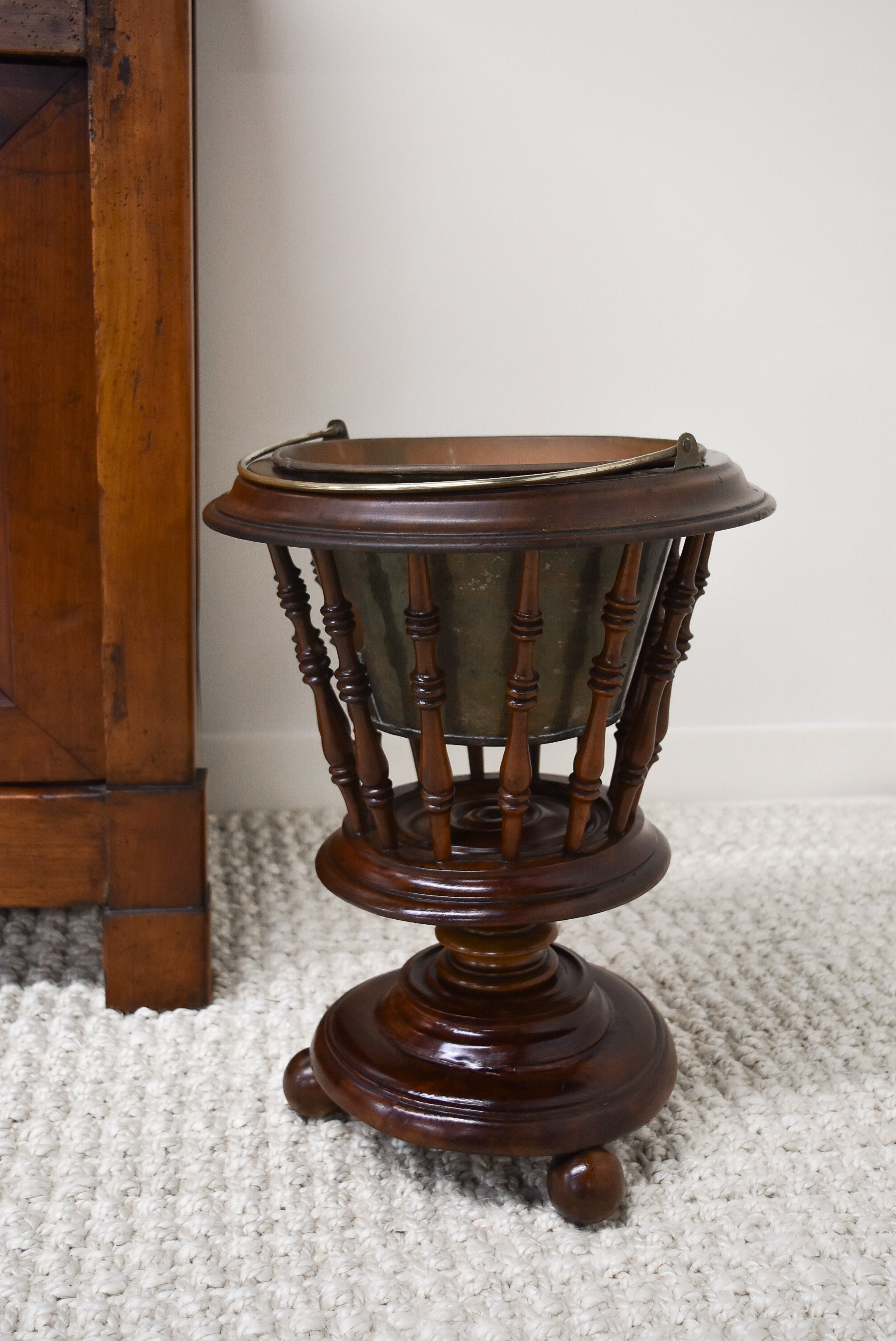 19th Century English Regency Mahogany Jardiniere Planter