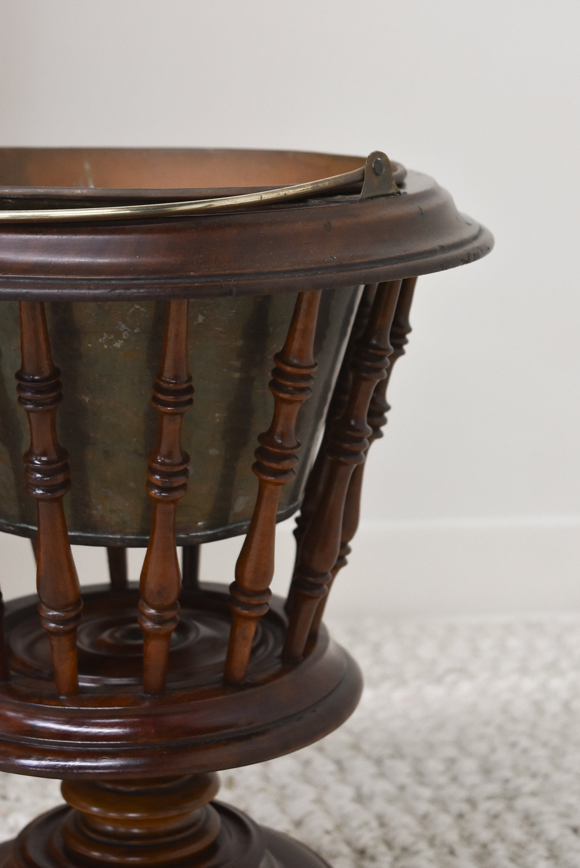 19th Century English Regency Mahogany Jardiniere Planter