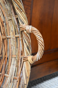 French Country Wicker Round Tray