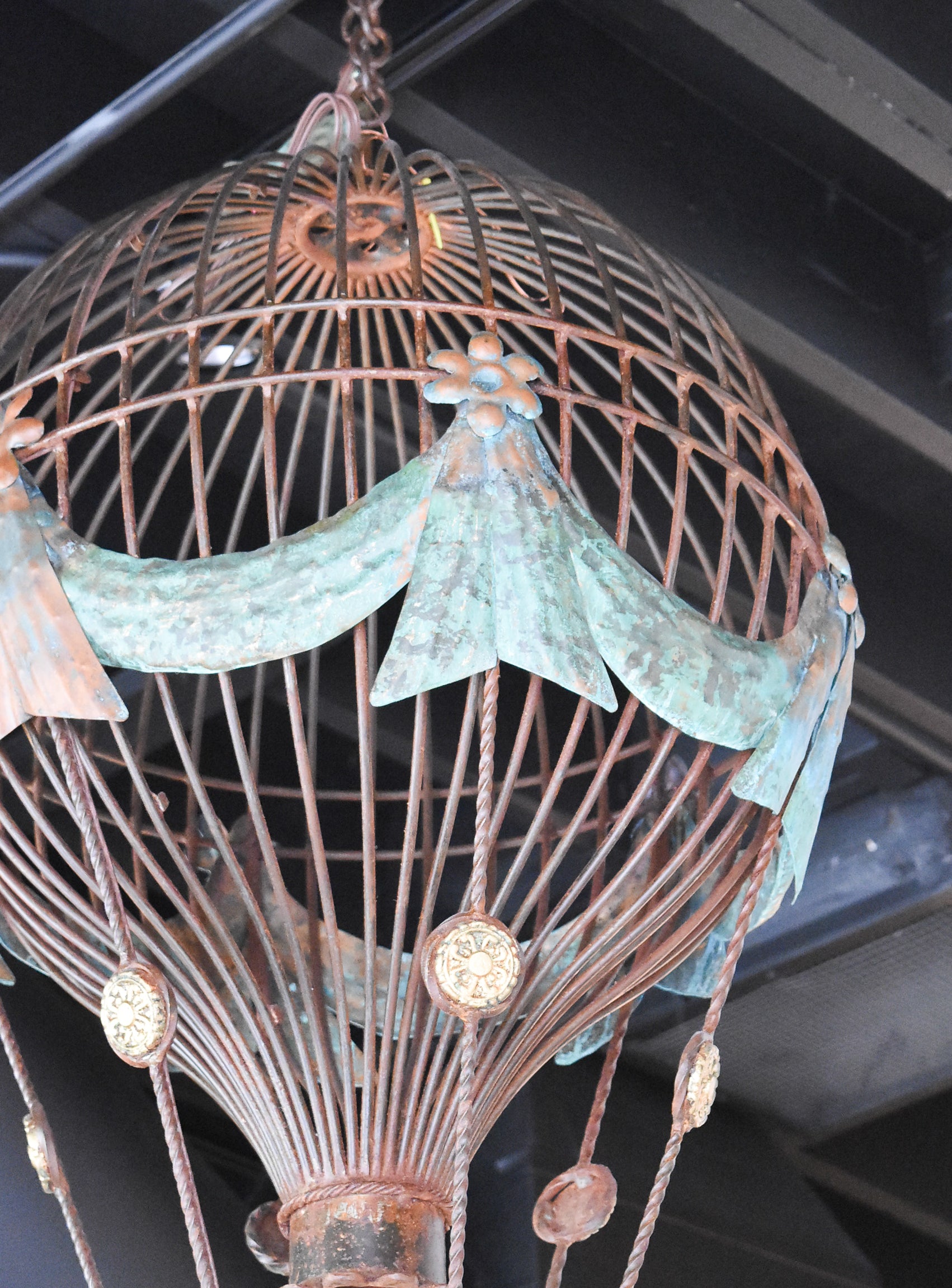 Vintage Hot Air Balloon Chandelier