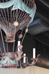 Vintage Hot Air Balloon Chandelier