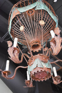 Vintage Hot Air Balloon Chandelier